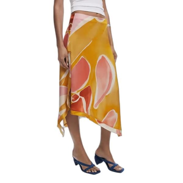 Kjol dam Desigual Orange