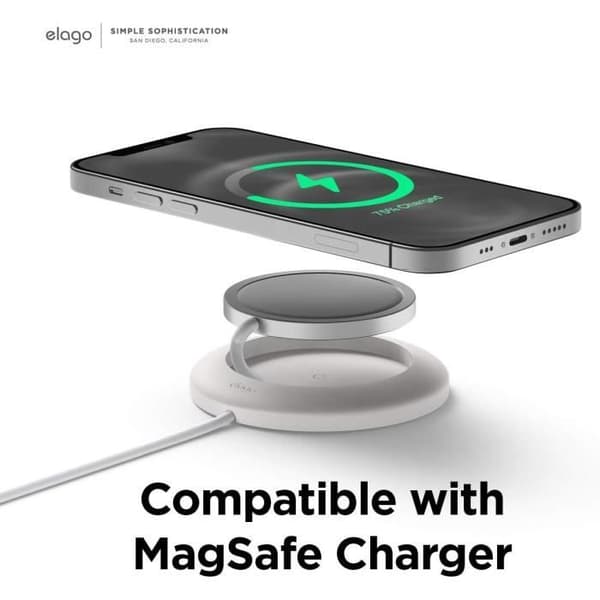 Laddningsmatta - ELAGO - MS Pad - Silikon - MagSafe - iPhone 12/13