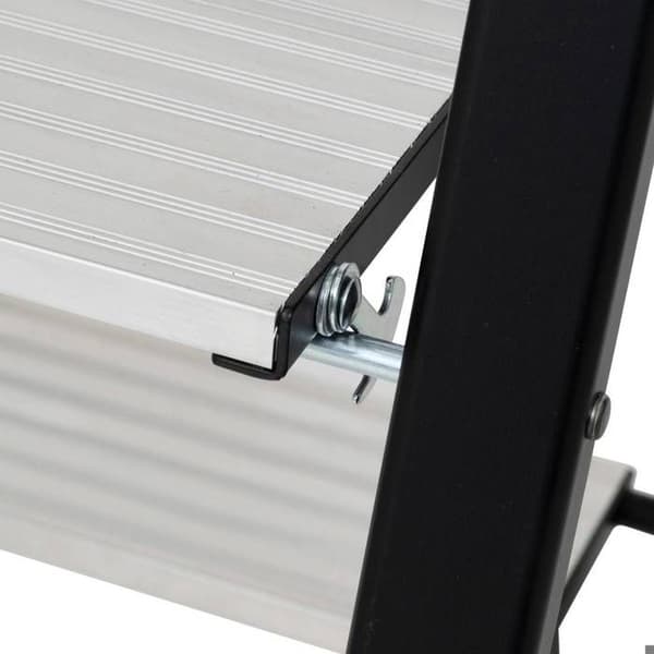 Grå aluminiumstege 3 steg H105cm - 5 five simply smart