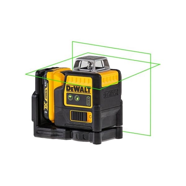 DEWALT DCE0811D1G linjelasernivå - 2 flaskor - Grön - Trådlös