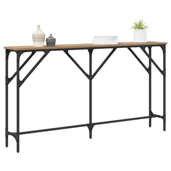 Bordskonsol - Ek - 140x23x75 cm - Rektangulär - Matt Finish