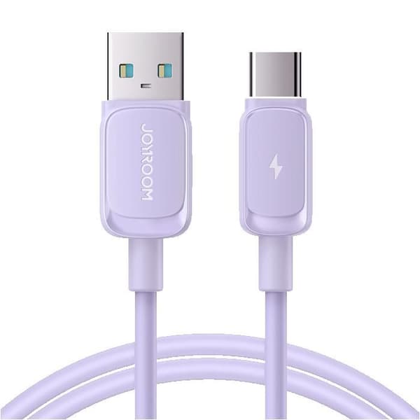 USB-A - USB-C-kabel 3A 1,2 m lila