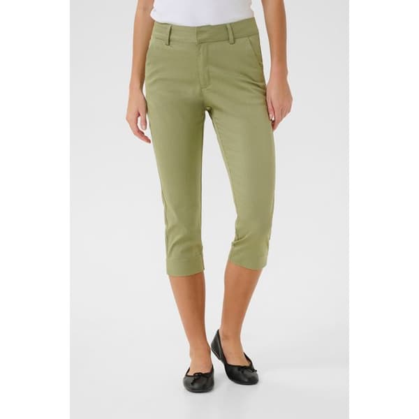Kvinnor Pantalon KAFFE Lea Capri