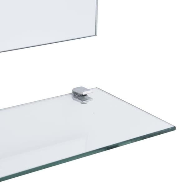 vidaXL Väggspegel med 5 hyllplan Silver 50 x 60 cm