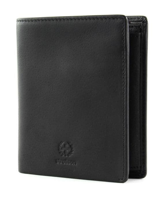 Plånbok - STRELLSON - Blackwall BillFold V8 - Svart läder - Kompakt - Elegant