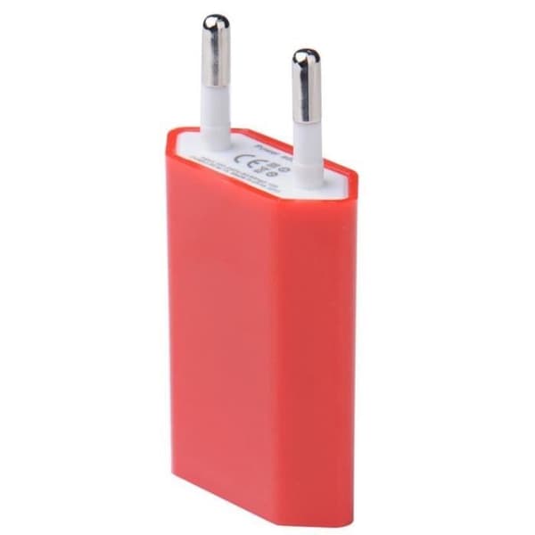 USB-väggadapter för WIKO View 3 P (RÖD)