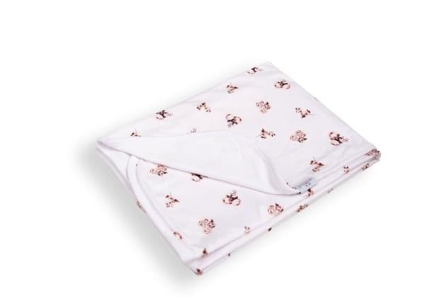 Couverture INES bomull - fram och baksidan 75x100