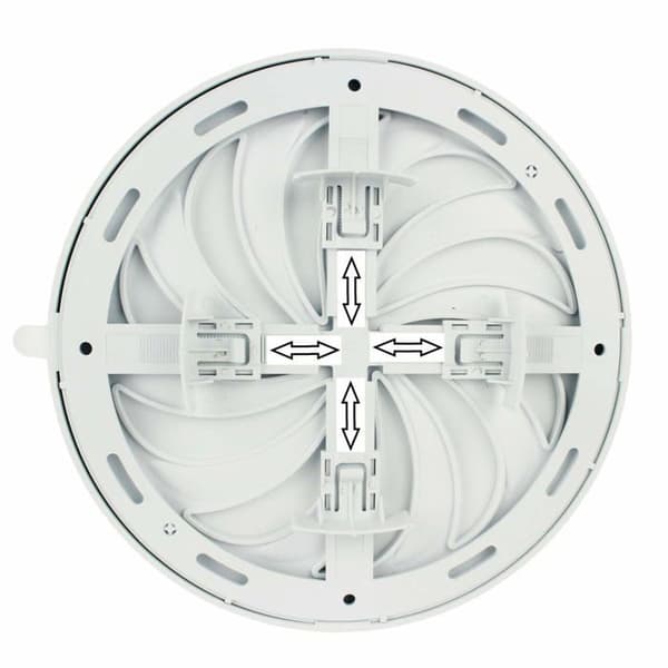Luftventil - ventilationsgaller - Mkk utdelningsmunstycken - 20857 - Justerbart ventilationsgaller, Vit
