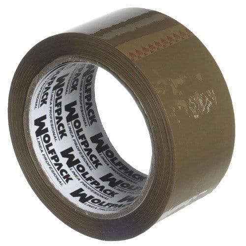 Förpackningstejp - WOLFPACK - Brun - 48 mm x 66 m - UV-beständig - Optimal vidhäftning