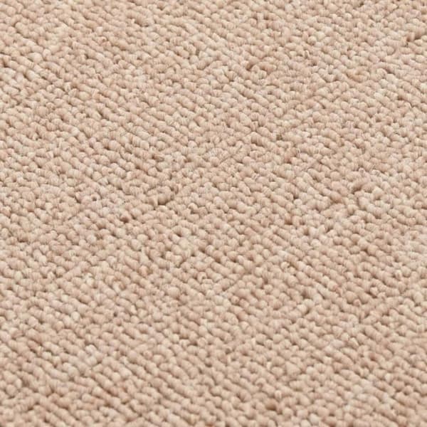 vidaXL Halkfria trappmattor 15 st 75x20cm Beige rektangulär