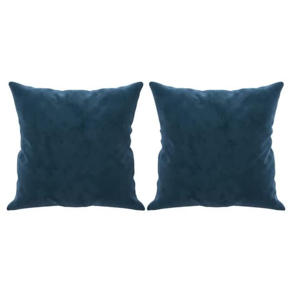 vidaXL Prydnadskuddar 2 st Blå 40x40 cm Sammet 349494