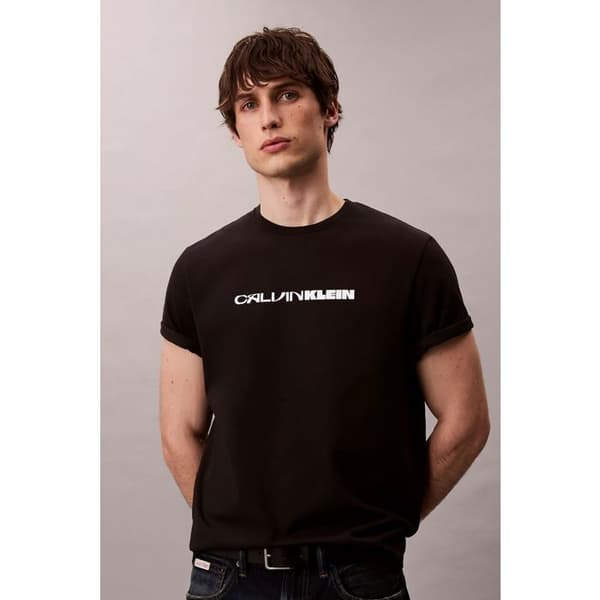 Calvin Klein Kläder Modell Ss 20s Tc Ck Stack Graph - Färg Svart