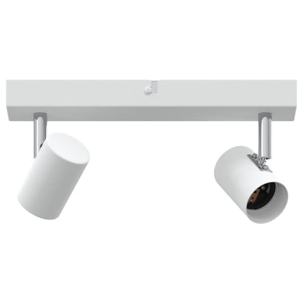 Takprojektor - E27 - Vit - Metall - Dimbar - Konstför design