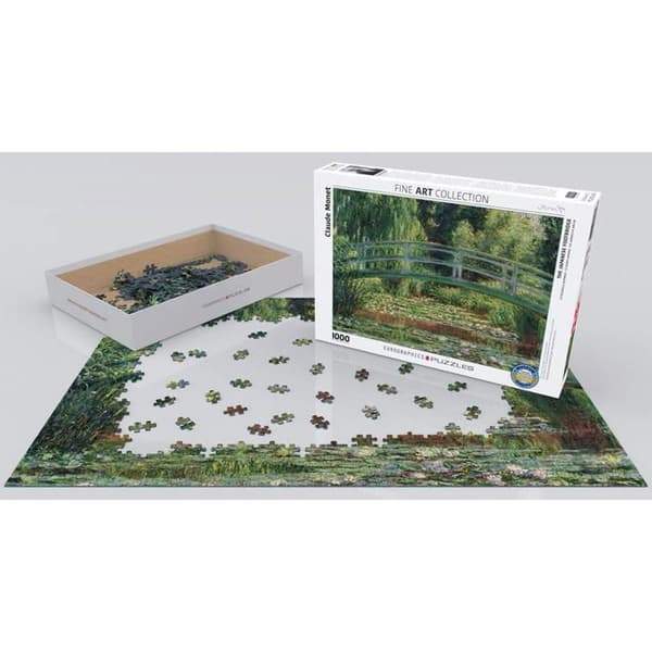 Pussel 1000 bitar: Den japanska bron, Claude Monet