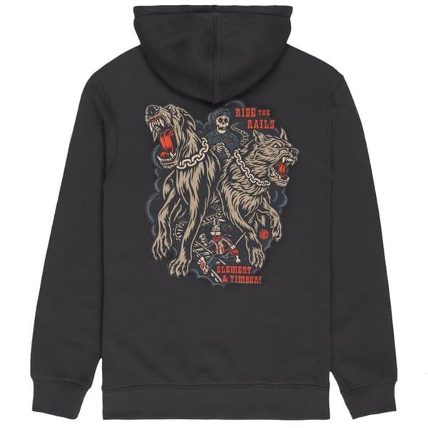 dragkedja molletonnés Man - Svart - Element Timber Guard Dogs HD