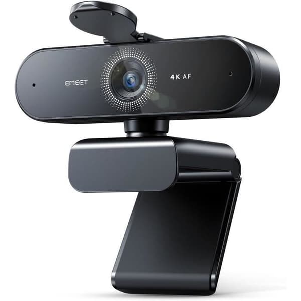 Webbkamera - eMeet - Nova 4K - 2 Mikrofoner - Autofokus - Plug & Play