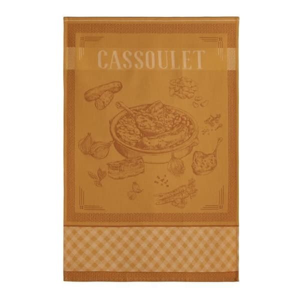 Gul bomullshandduk 50x75 - Coucke - Cassoulet