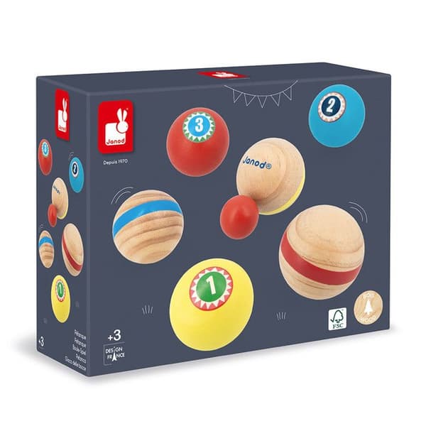 Trä boule-spel Applepop