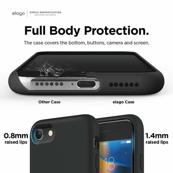 Telefonfodral - Elago telefon bumper - ESE2SC-BK