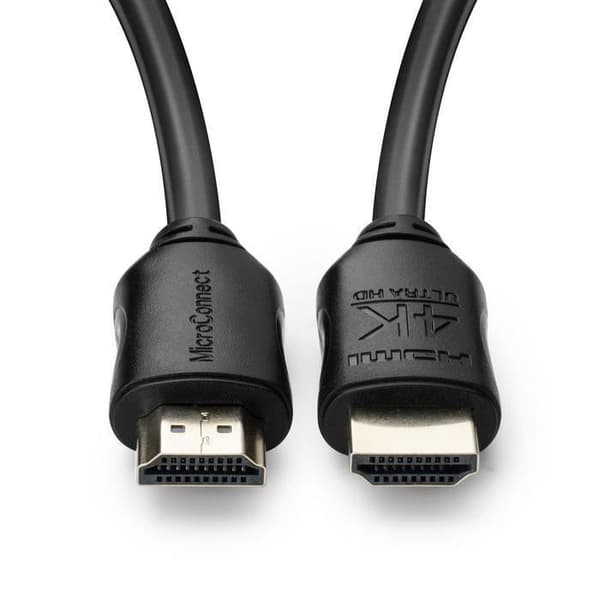 MICROCONNECT MC-HDM19191V2.0 HDMI-KABEL 1M HDMI TYP A (STANDARD) SVART