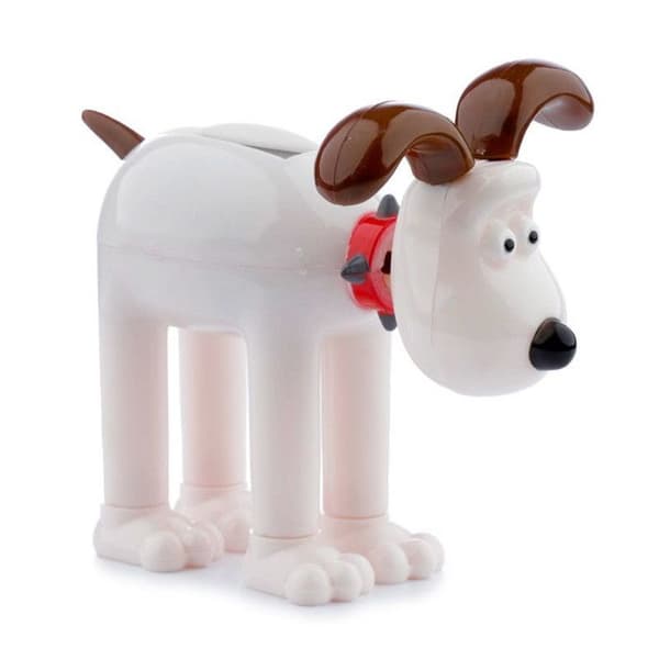 Figur - PUCKATOR - Gromit - Drivs av solenergi - Ingen batteri - Höjd 9 cm