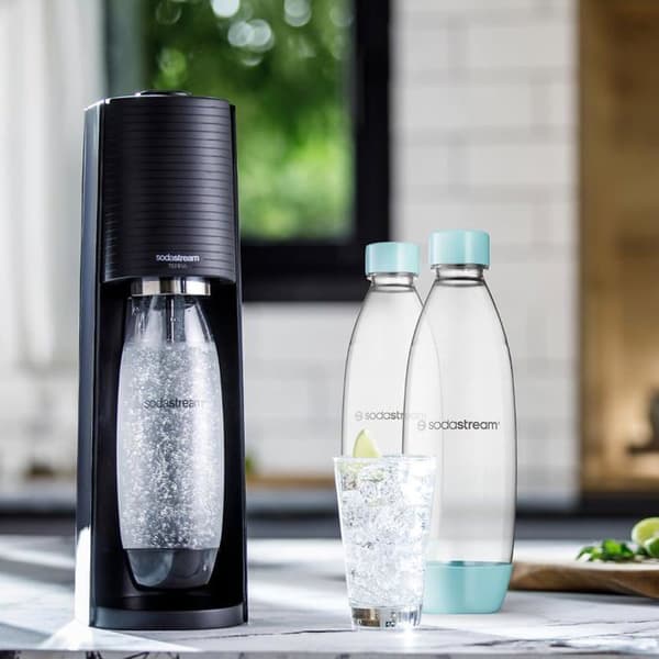 Tvättbara smältflaskor - Sodastream - DUO - 1 liter - Ljusblå - Diskmaskinskompatibel