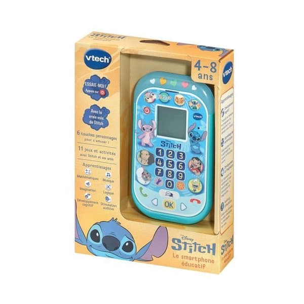 VTECH - STITCH - DEN EDUKATIVA SMARTPHONEN - Blå