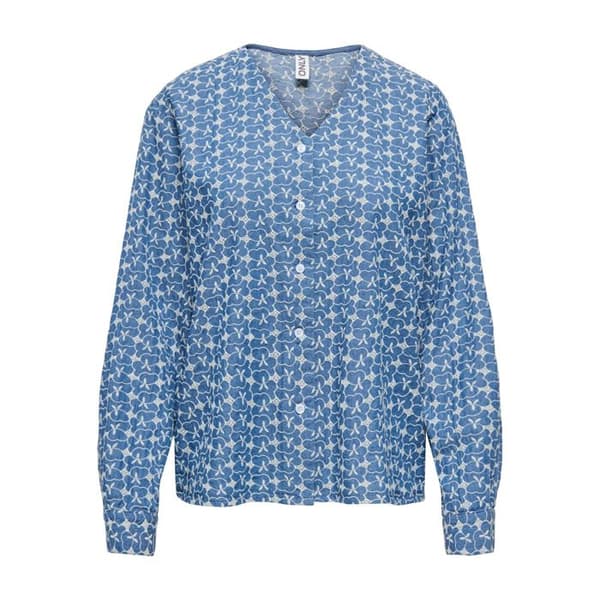 Kvinnors skjorta Only Elvira - medelblå denim