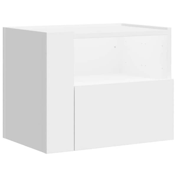vidaXL Väggsängbord vit 45x30x35 cm 848311