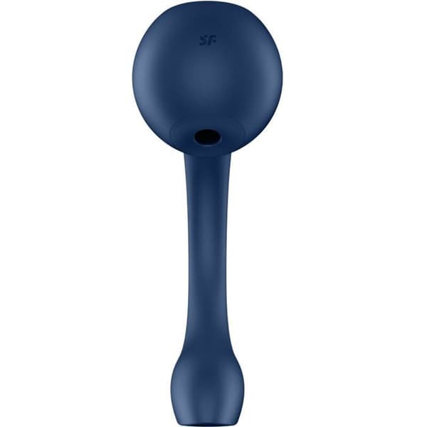 SATISFYER AIR PULSE - SATISFYER - PRO+ WAVE 4 G-PUNKT STIMULATOR MED LUFTIMPULS GRATIS APP MÖRKBLA