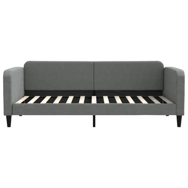 vidaXL Dagbädd Mörkgrå 90x200 cm Tyg 354034