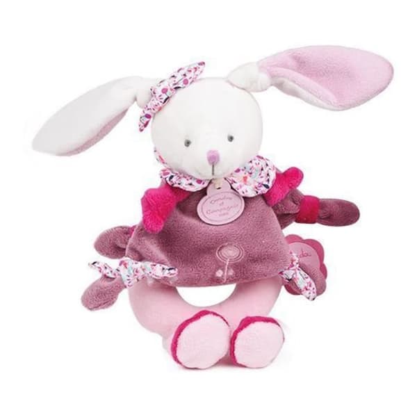 Cherry Rattle The Rabbit - DOUDOU ET COMPAGNIE - Generation Doudou Collection - Rosa - 19cm