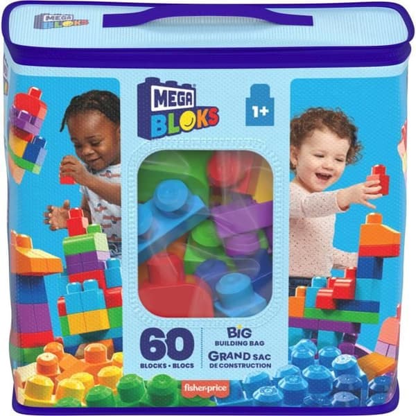 Mega Bloks - Classic Medium Bag 60 tegelstenar - Byggstenar - 12 månader och + DCH55