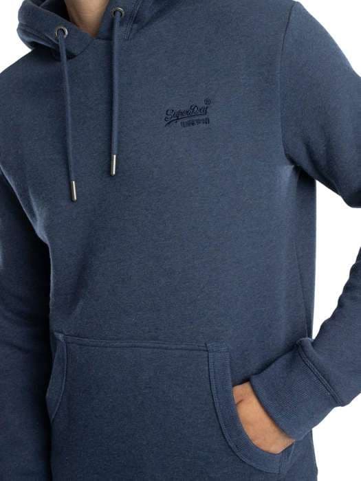 Essential Logo Hoodie - Superdry - Herr - Blå