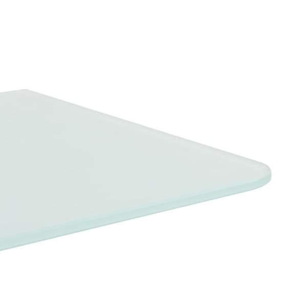 vidaXL Väggmonterad Urinal Skärm 90x40 cm Härdat glas