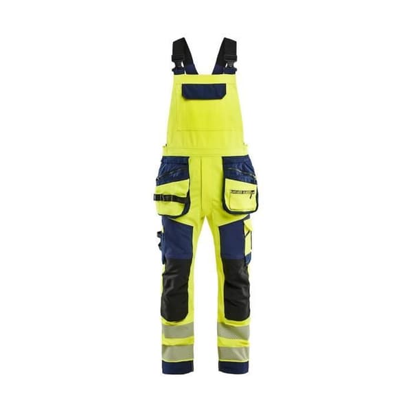 Högsynlig stretch 4D hängselbyxa Blaklader