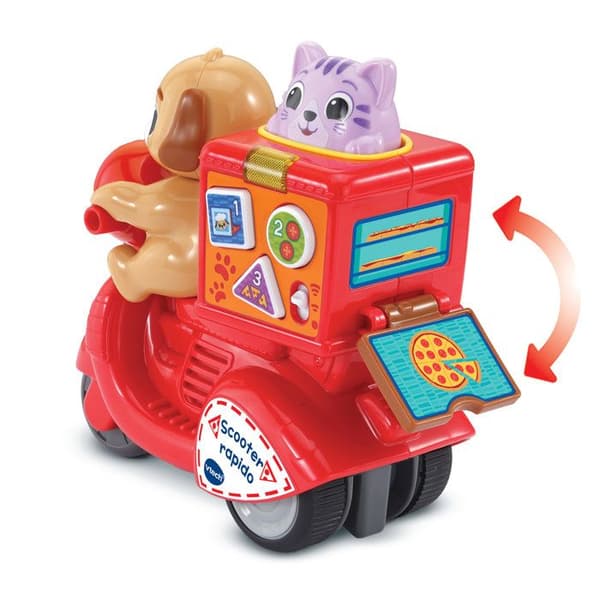 VTECH BABY - TRYCK OCH ÅK SCOOTER RAPIDO - Röd
