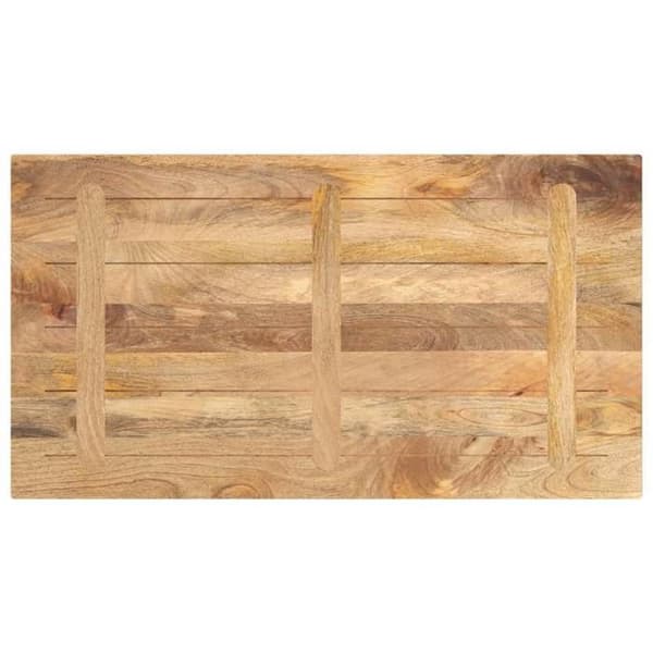 vidaXL Bordsyta 100x70x2,5cm rektangulär massivt mangoträ 371477