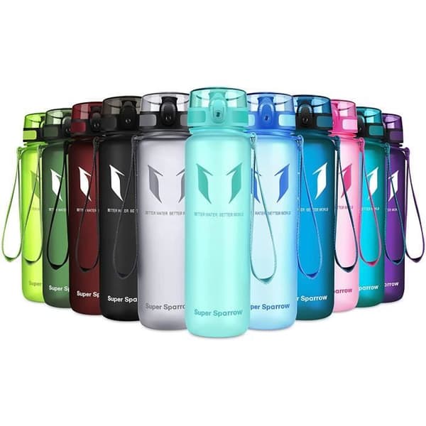 Super Sparrow Vattenflaska - Flaska, 1000ml, Mint