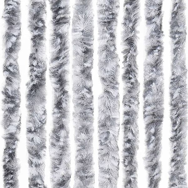 vidaXL Myggnät Vit och Grå 90x220 cm Chenille