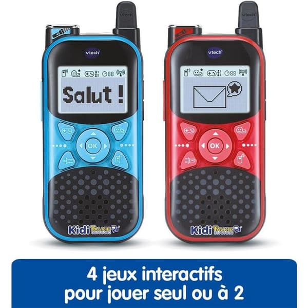 Set med 2 Walkie Talkies Vtech Kidi Explorer röd och blå