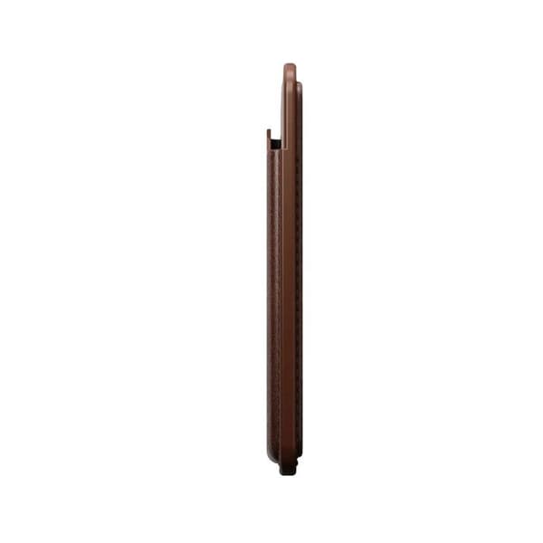 Läderplånbok Nomad Horween MagSafe med Find My Brun
