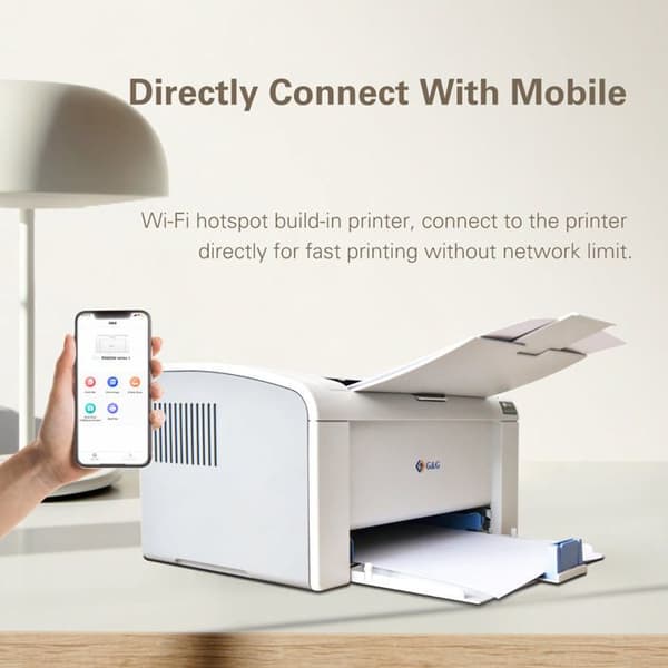 Laserutskrift A4 - G&G - P2022W - 22 sidor/minut - Trådlös - Kompakt