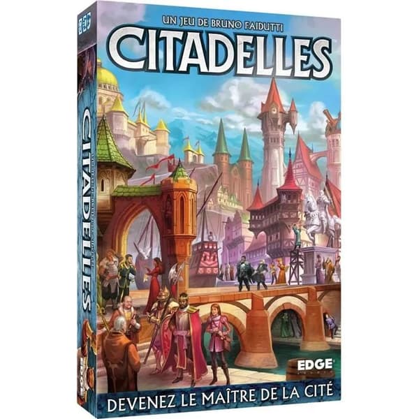 Asmodee Citadelles - 4:e upplagan, bluff- och strategispel (2-7 spelare, 10+, 30 min)
