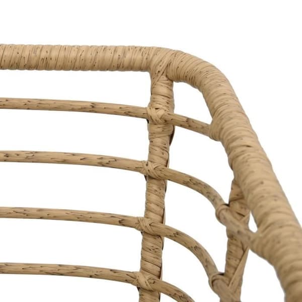 vidaXL 3-delat Bistro Set Poly Rotting Ek