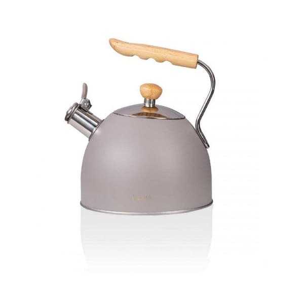 Vattenkokare med visselpipa 2.5L HUSLA grå 73907
