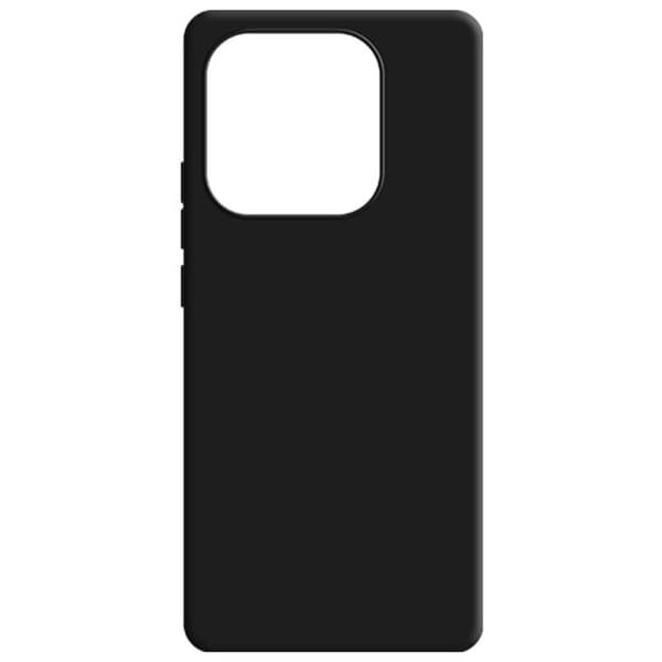 Svart silikonfodral för Xiaomi Redmi Note 14 3MK