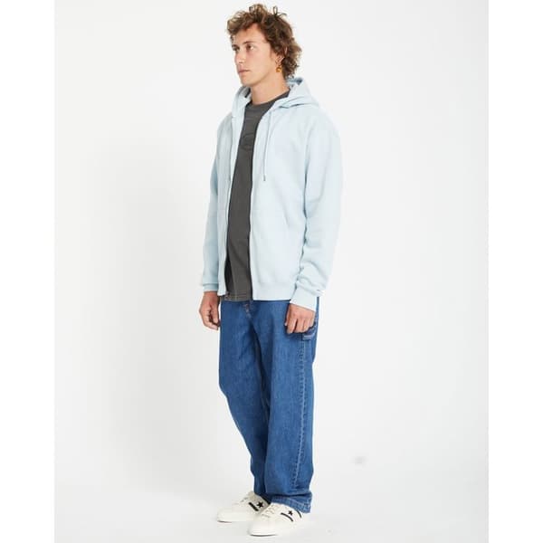 Sweat Volcom Single Stone Zip Carolina Blue Herr