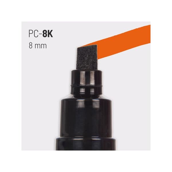 Markör - POSCA - Bred Bissad Spets - Silver - 8 mm - Opaque