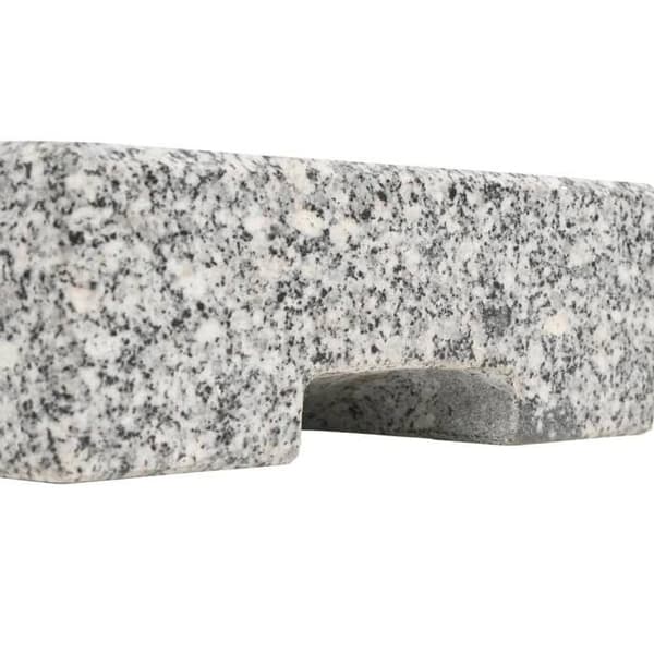 vidaXL rektangulär granitparaplybas 25 kg